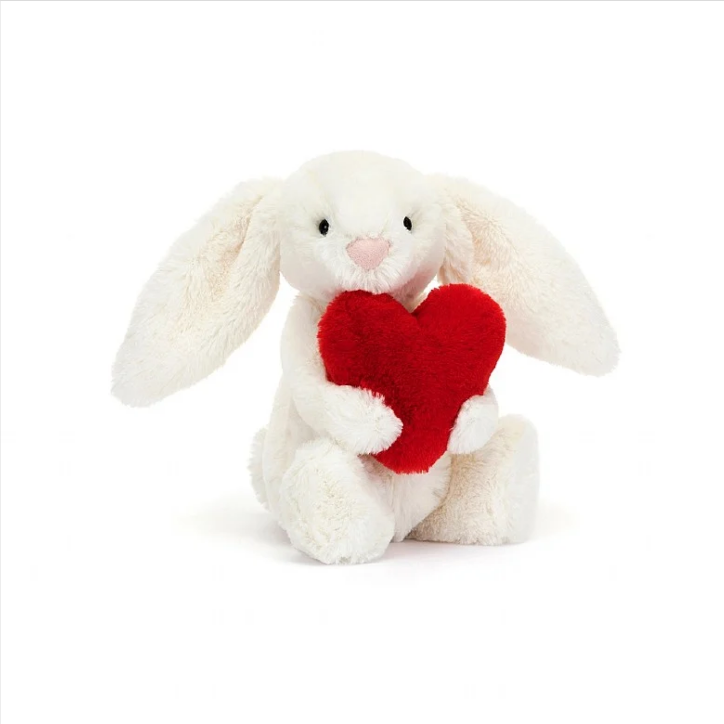Bashful Red Love Heart Bunny Small