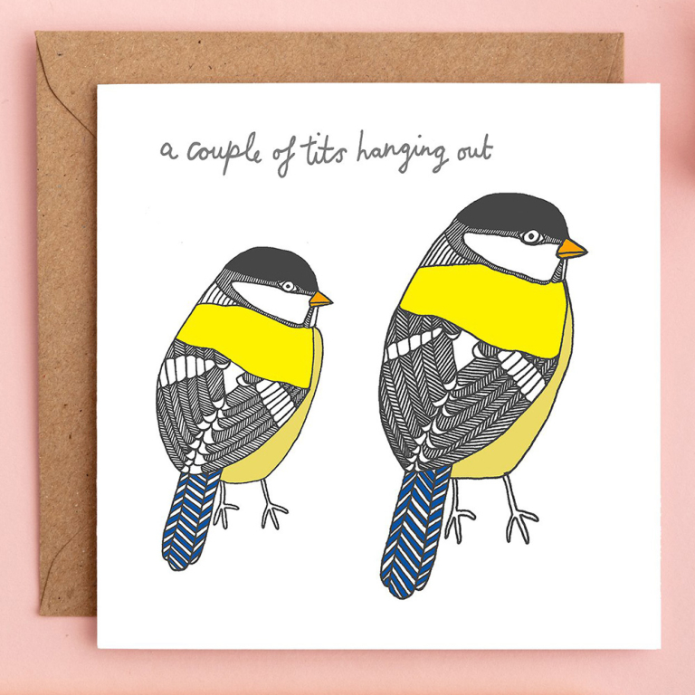 A couple of tits | Funny friendship card