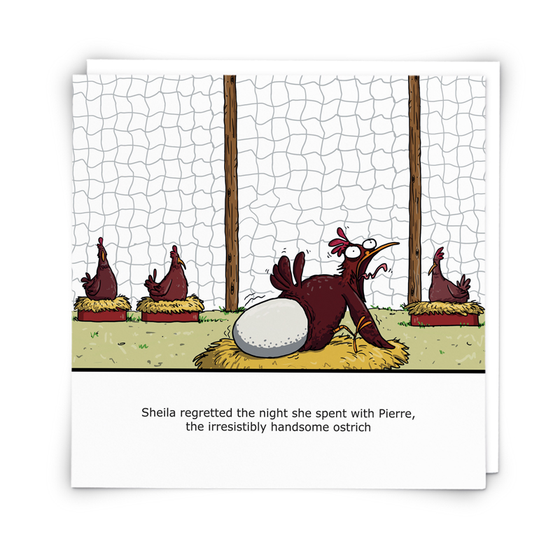 Ostrich | Funny greeting card