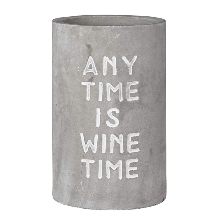 Concrete Bottle Cooler - Any Time is Wine Time