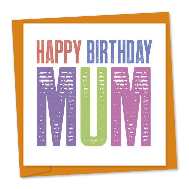 Happy birthday mum – pastel | Birthday card