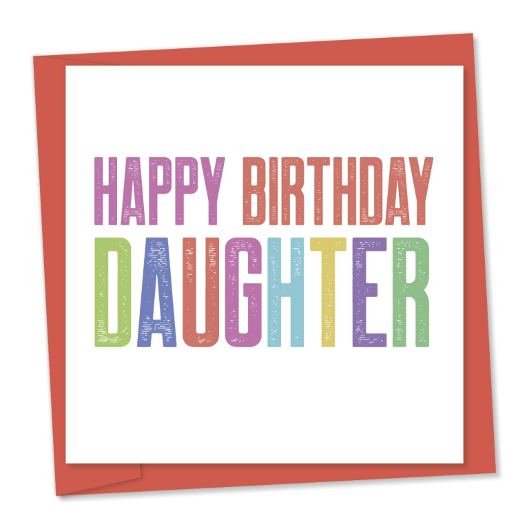 Happy birthday daughter – pastel | Bithday card