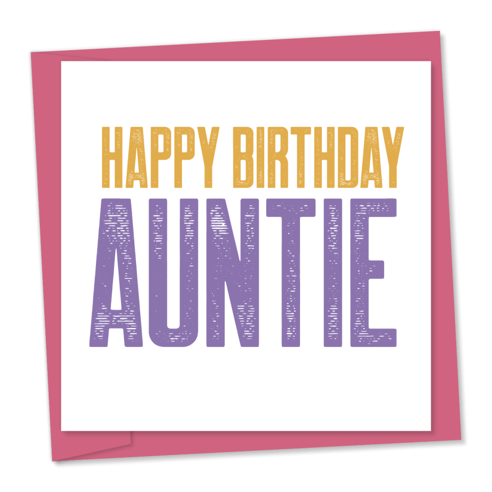 Happy birthday auntie | Birthday card