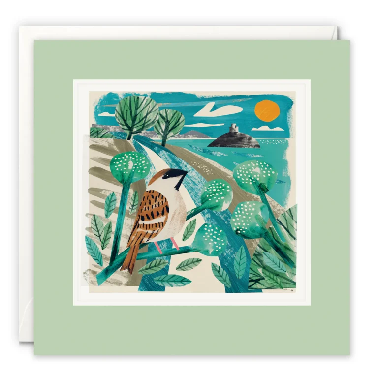 Mount's Bay Sparrow - Paintworks | Greeting card