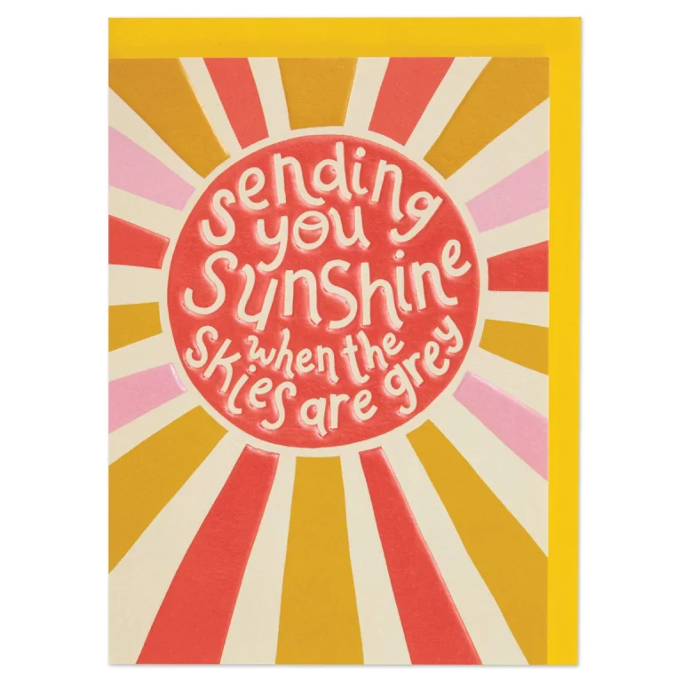 Sending You Sunshine When the Skies Are Grey | Wellbeing card