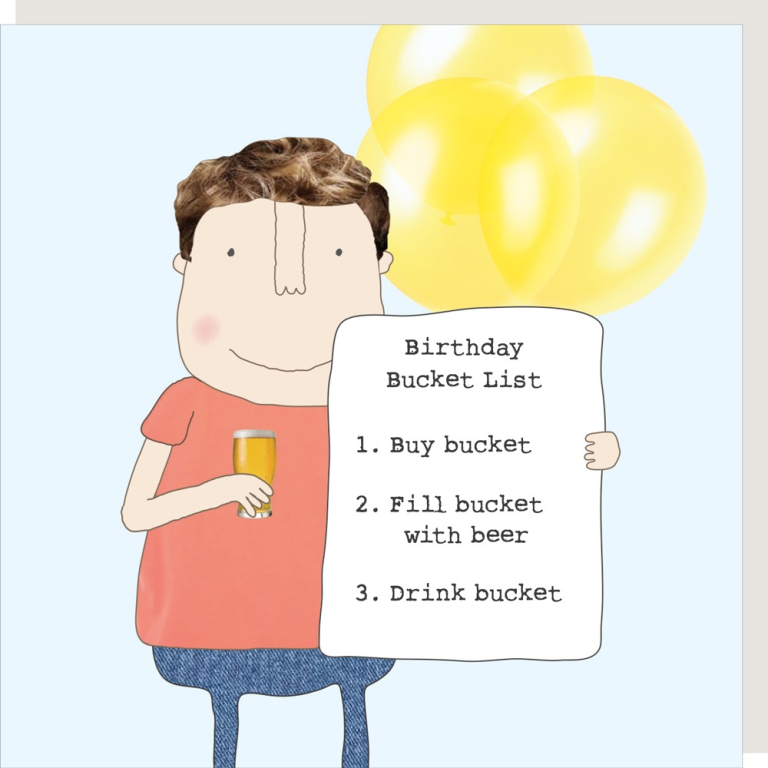 Boy bucket list | Funny birthday card