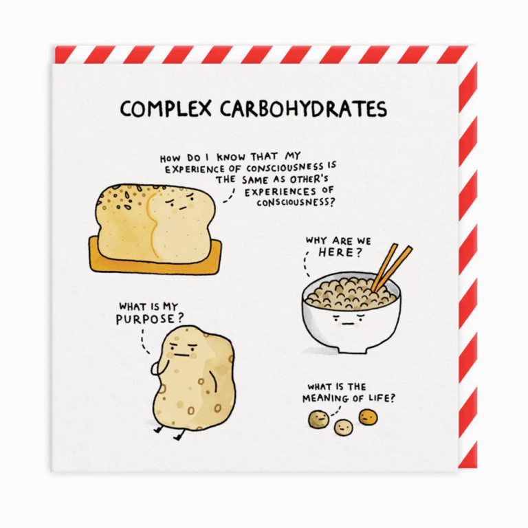 Complex Carbohydrates | Funny greeting card