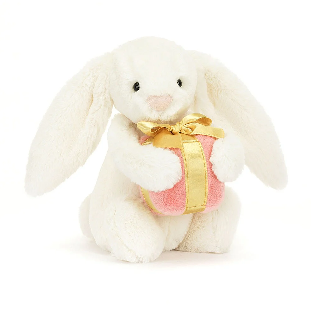 Jellycat Bashful Bunny with Present - View Gifts | Thames Ditton