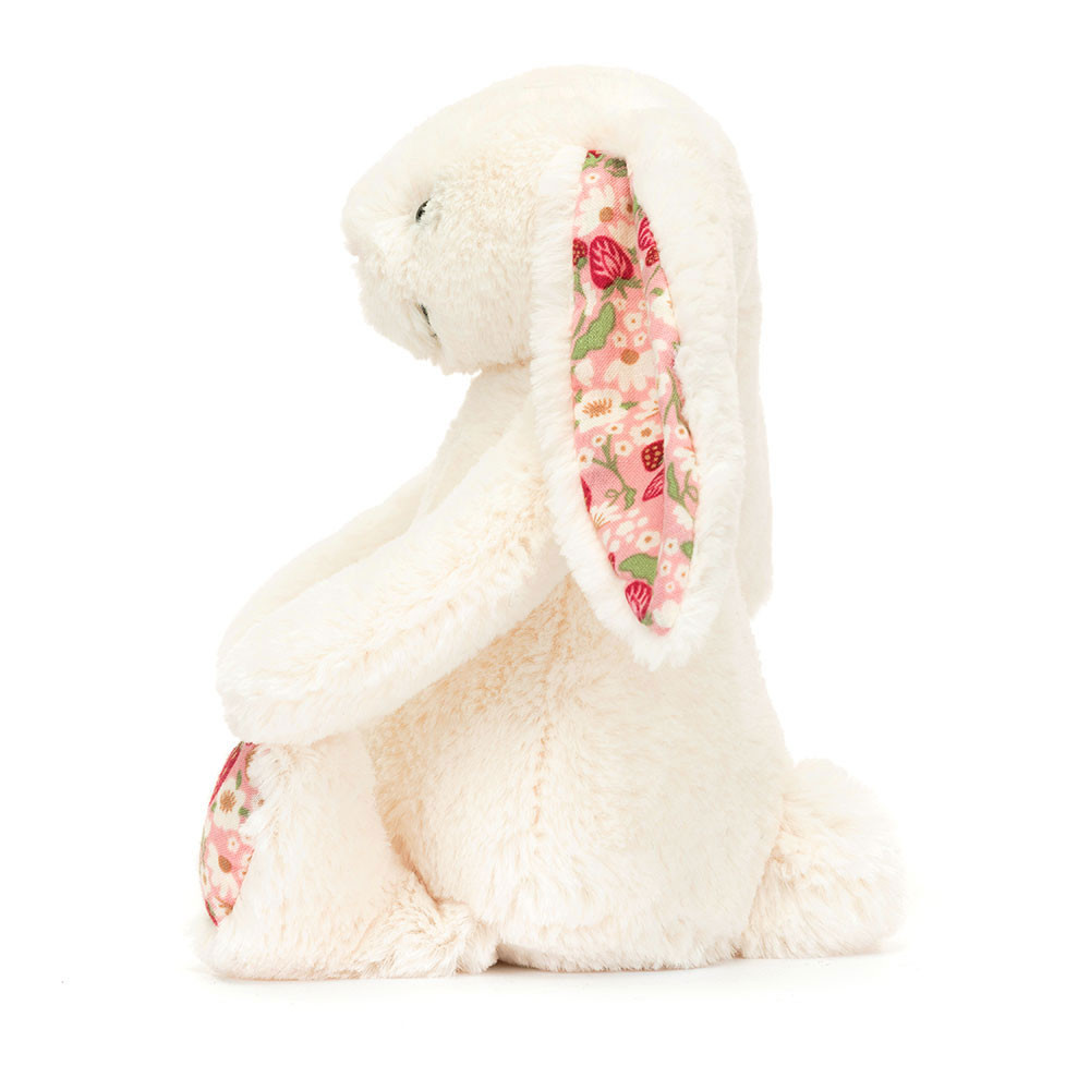 Jellycat Blossom Cream Bunny 'Berry' - Small, side view