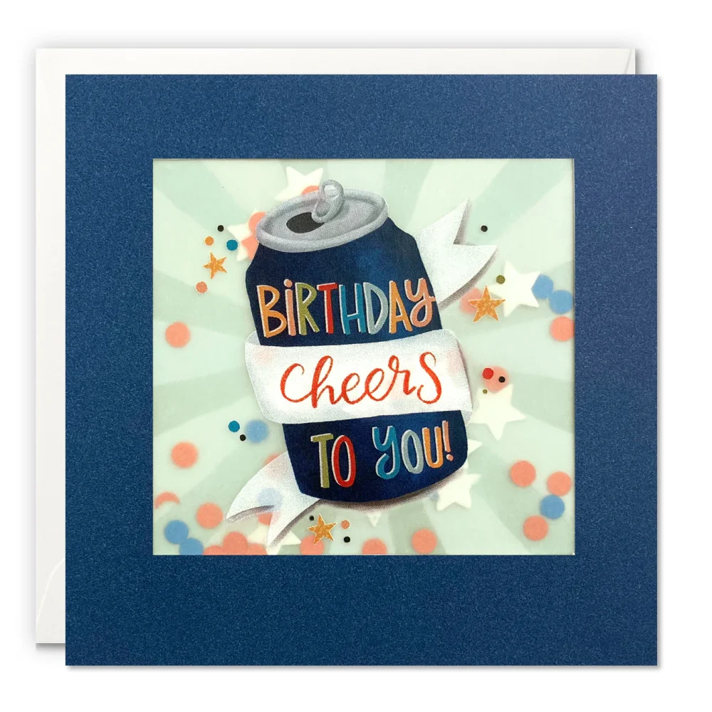 Birthday Beer Can - Paper Shakies | Birthday card - View Gifts | Thames ...
