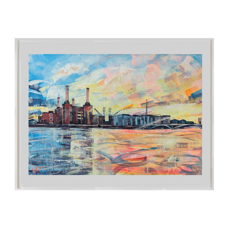 Impression of Battersea – 80cm x 60cm print by Nadia Day