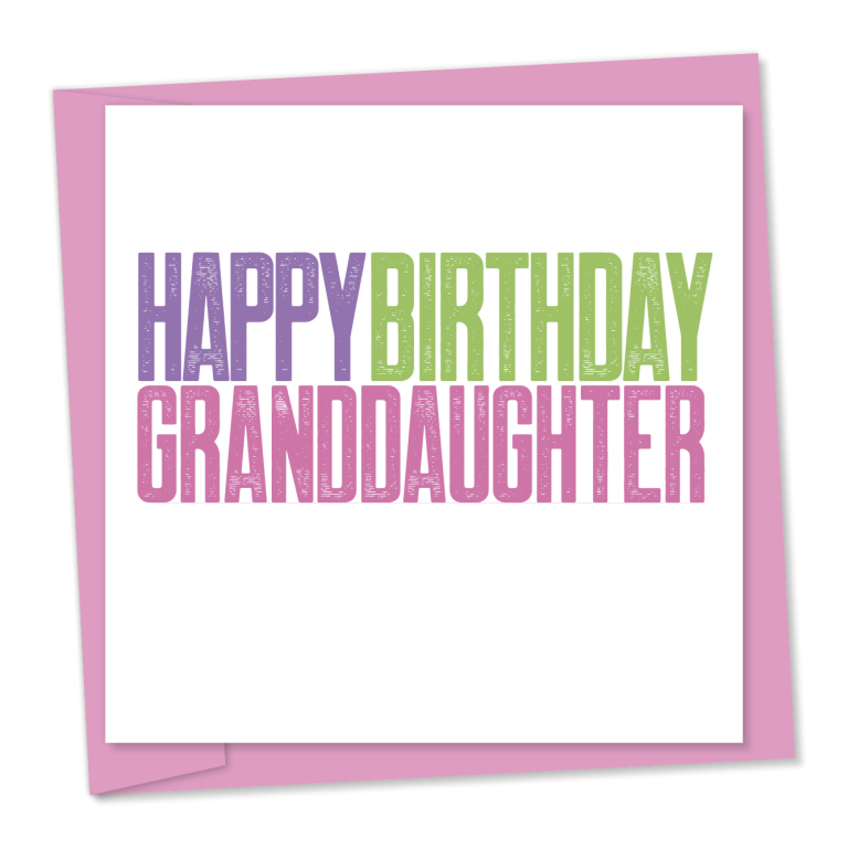 Happy birthday Granddaughter
