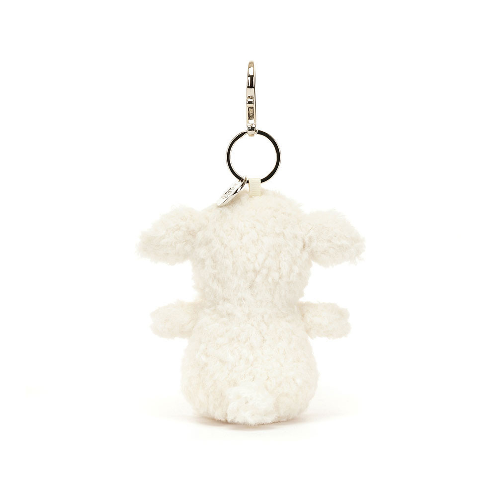 Jellycat Little Lamb Bag Charm - back view
