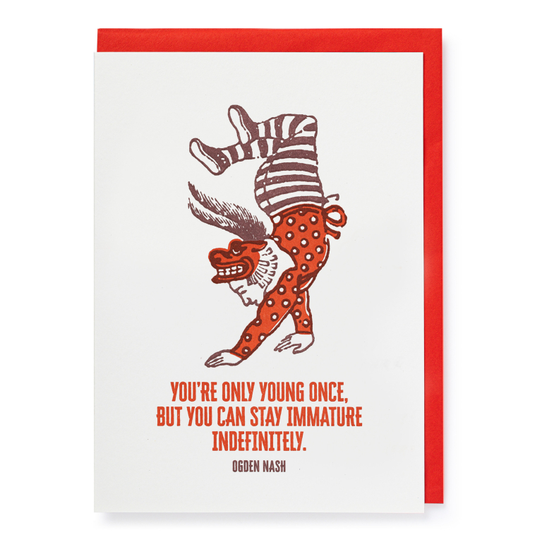You're Only Young Once | Funny birthday card