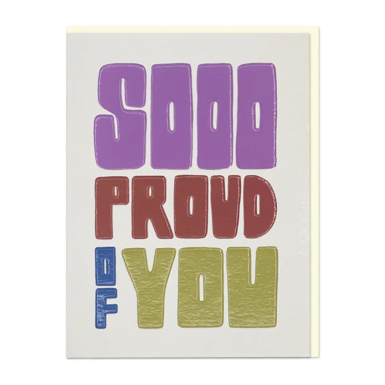 Sooo Proud of You | Greetings card
