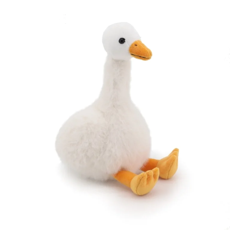 Cream Goose – Jomanda Soft Plush Toy, side view