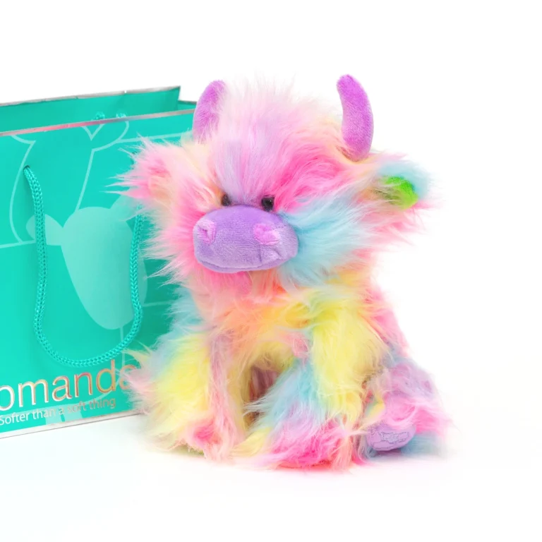 Highland Cow Rainbow – Jomanda Soft Plush Toy