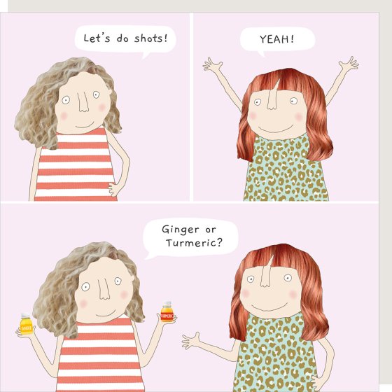 Ginger shots | Funny greeting card