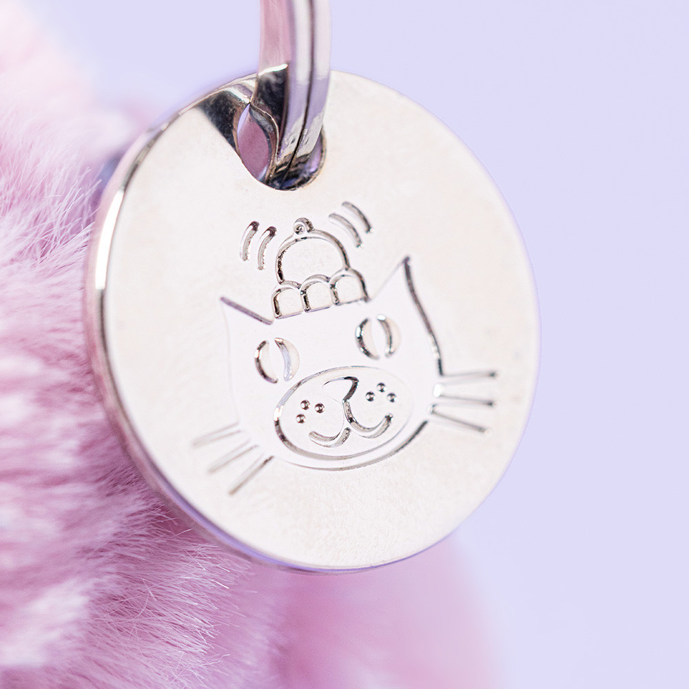 Jellycat Thistlepop Blossom Bunny Bag Charm – close up