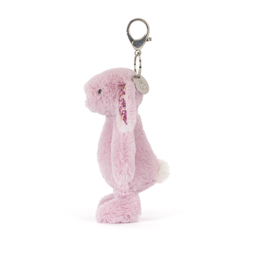 Jellycat Thistlepop Blossom Bunny Bag Charm – side view