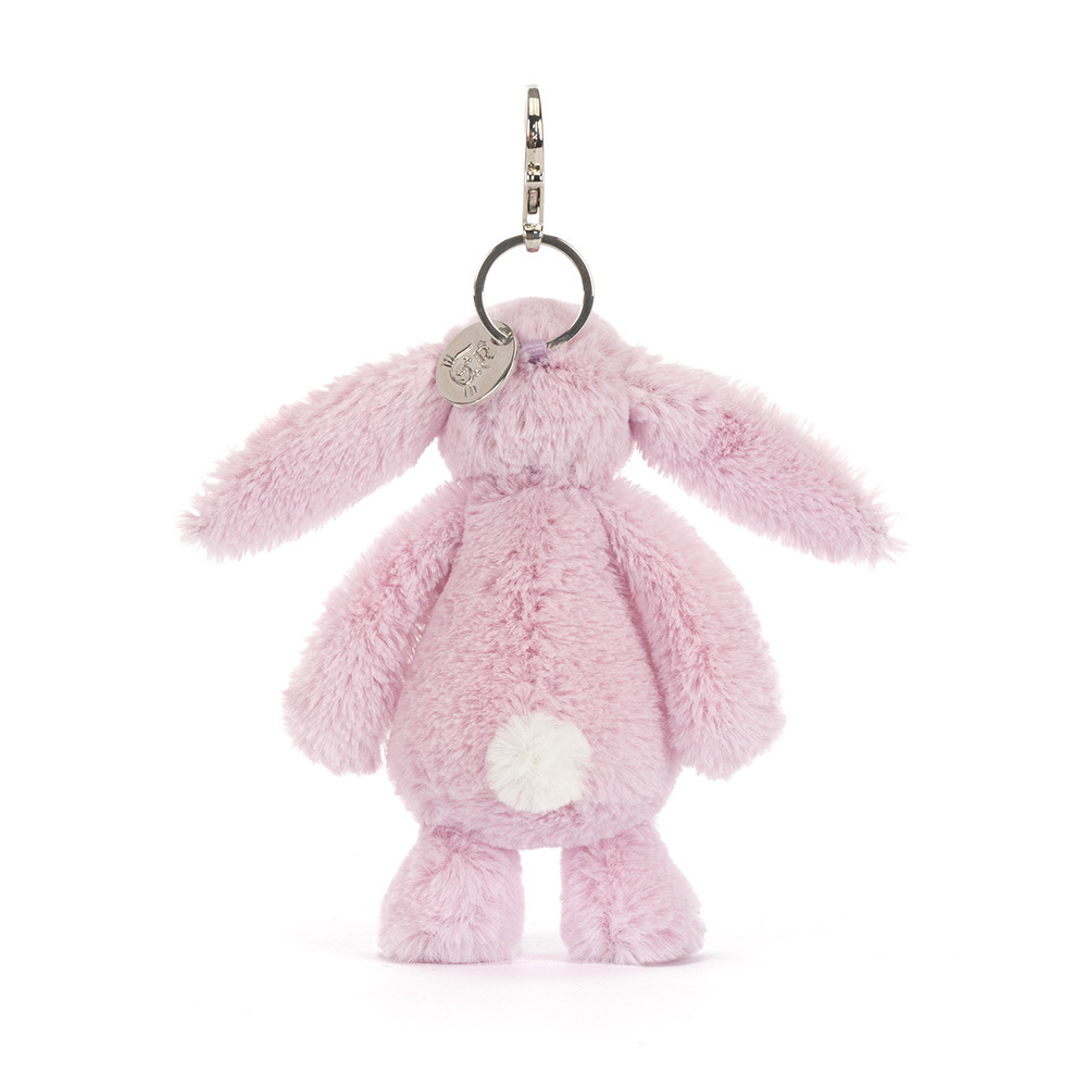 Jellycat Thistlepop Blossom Bunny Bag Charm – rear view