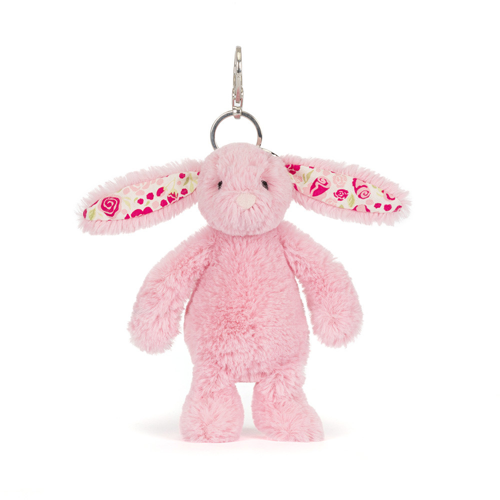 Jellycat Blushkin Blossom Bunny Bag Charm – front view