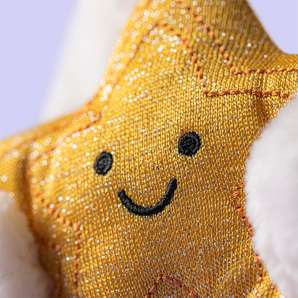 Jellycat Cream Bunny With Star – close up