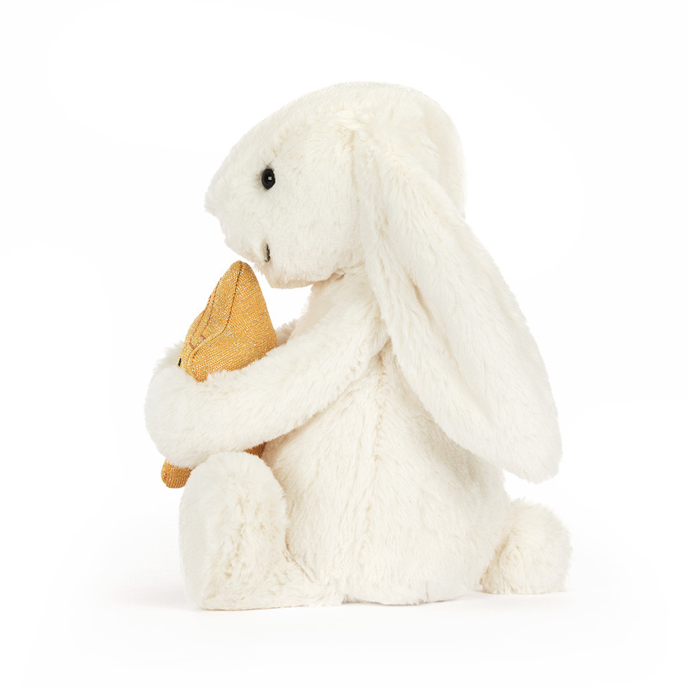 Jellycat Cream Bunny With Star – side view