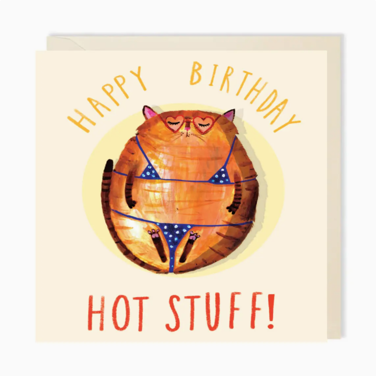 Hot Stuff Cat | Birthday card
