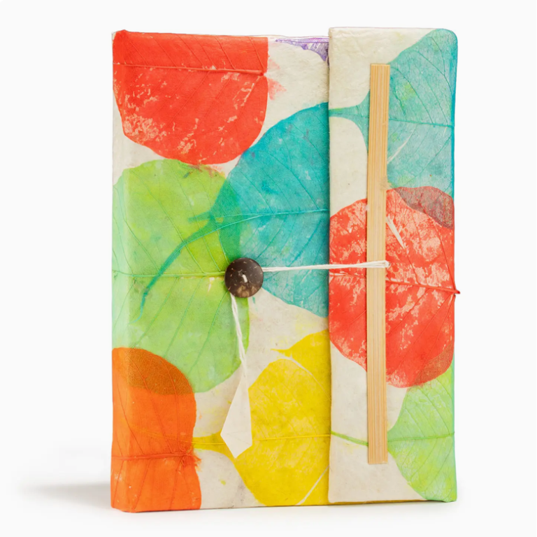 Lokta Paper Notebook | Colourful Leaves