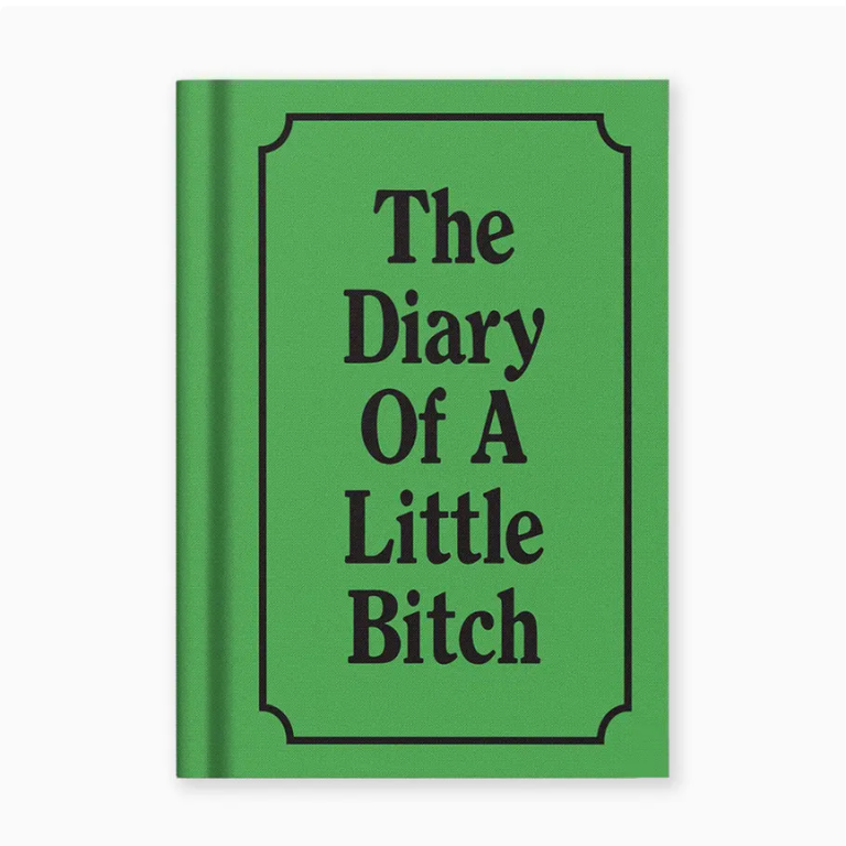 Diary of A Little Bitch A7 Fabric Hardback Notebook